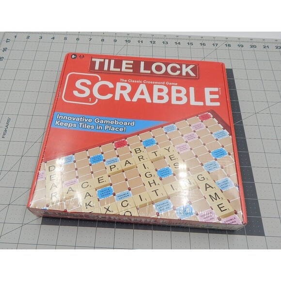 Tile Lock Scrabble Crossword Board Game Hasbro Factory Sealed 2023 Hasbro - Picture 1 of 9